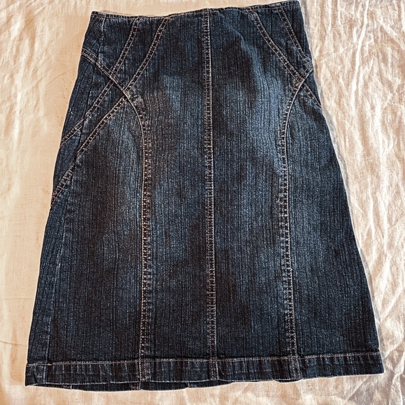 Midi Denim Pencil Skirt - Picture 1 of 3